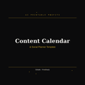 Content Calendar & Social Planner Template