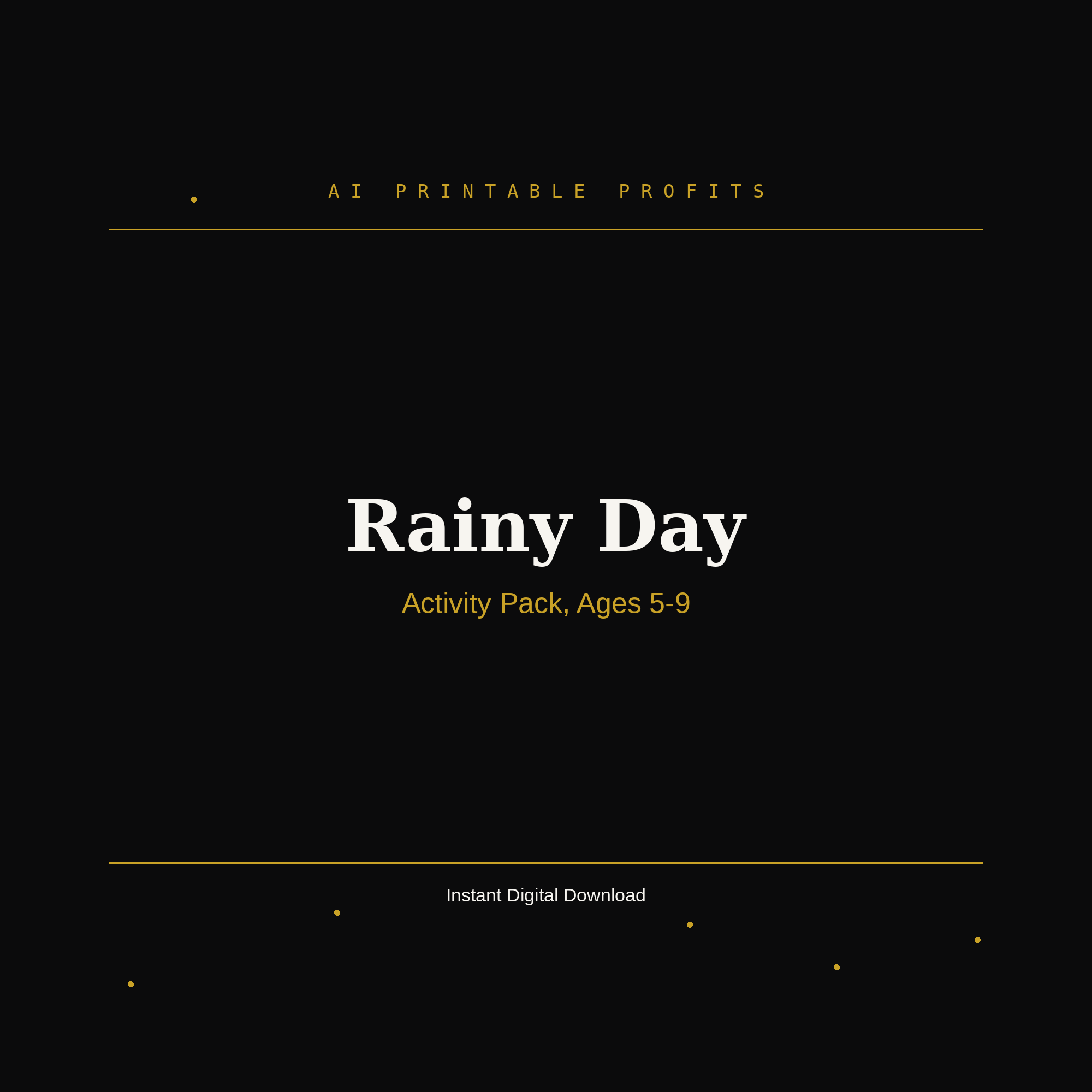 Rainy Day Activity Pack (Ages 5-9)