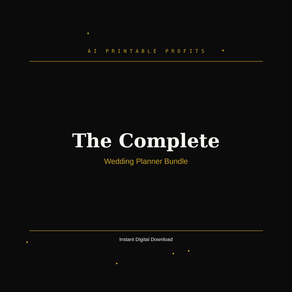The Complete Wedding Planner Bundle