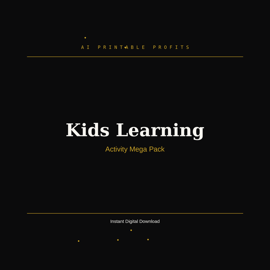 Kids Learning Activity Mega Pack