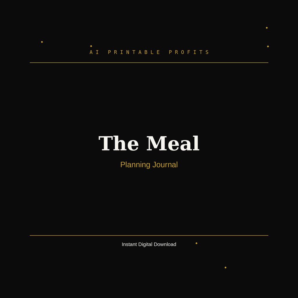 The Meal Planning Journal