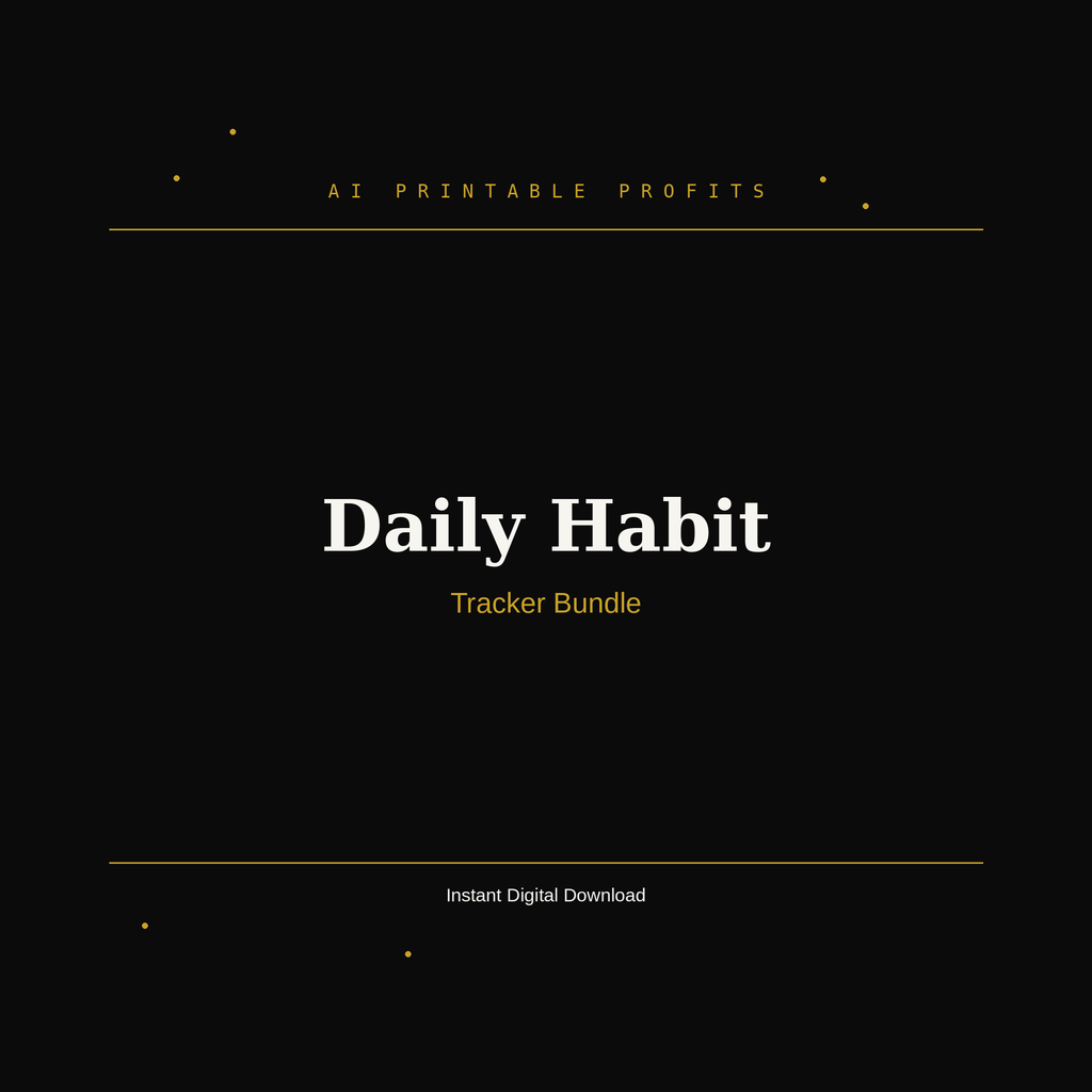 Daily Habit Tracker Bundle