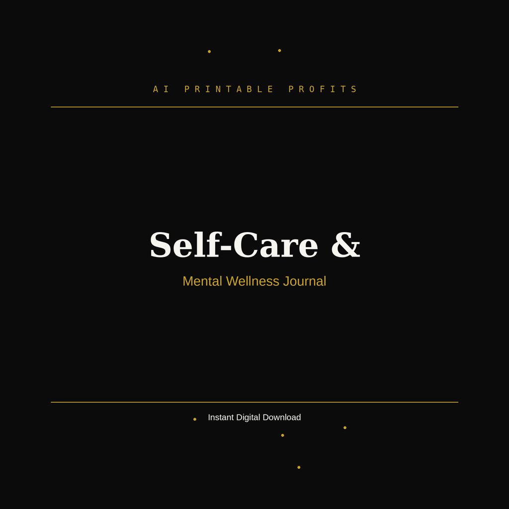 Self-Care & Mental Wellness Journal