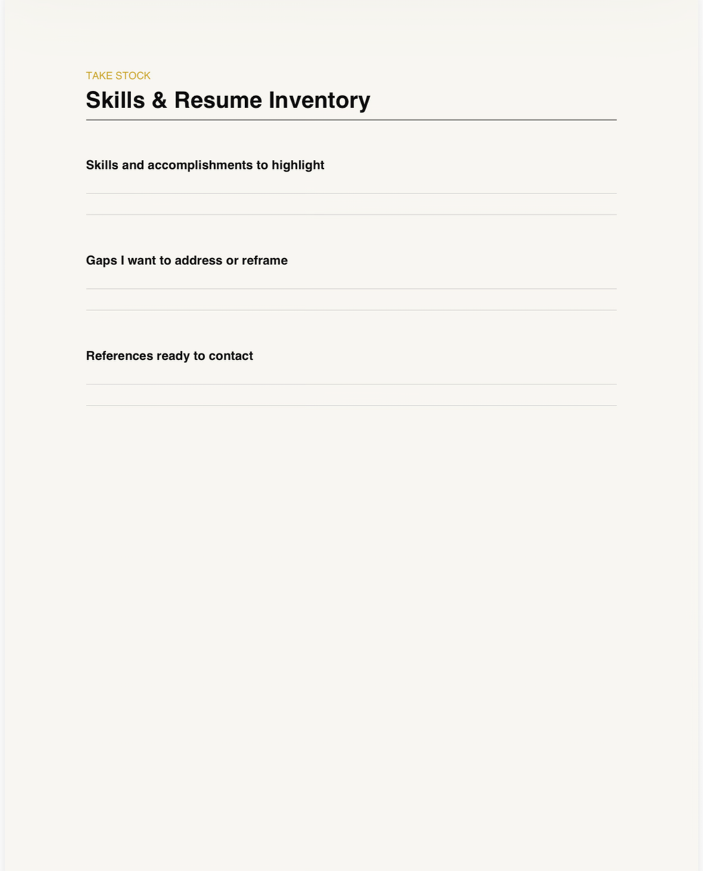 Career & Job Search Planner