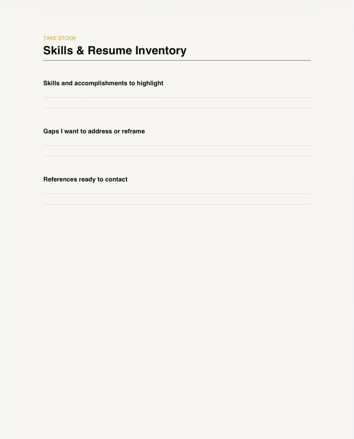 Career & Job Search Planner