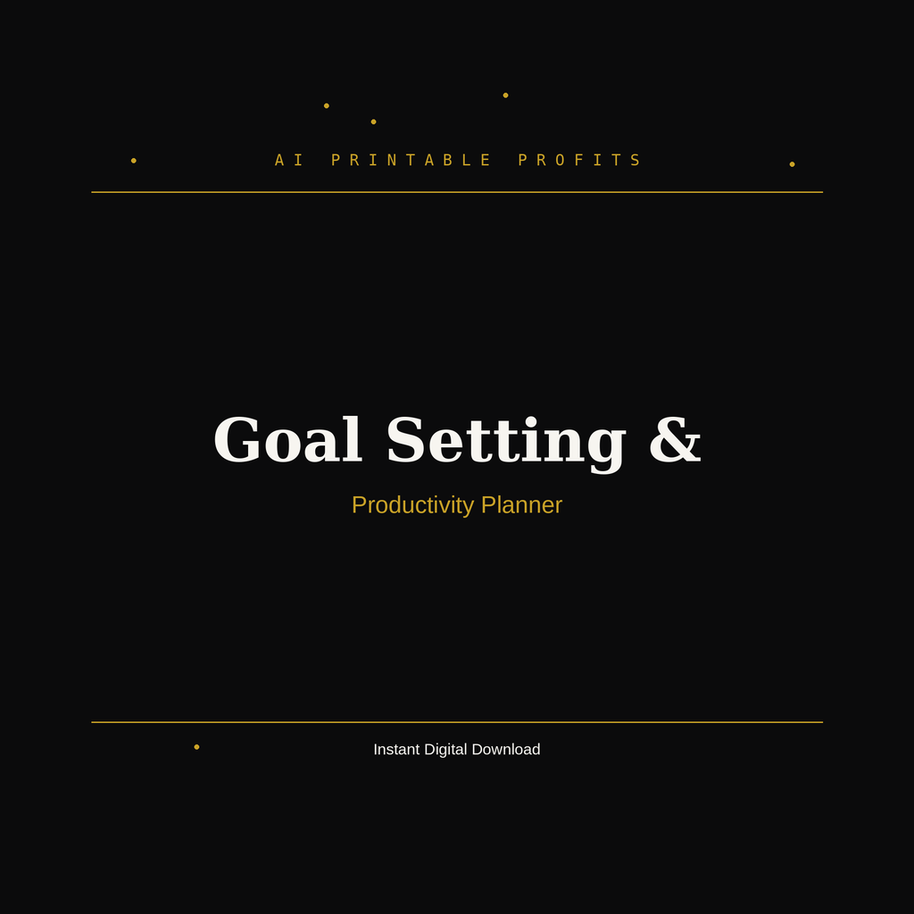Goal Setting & Productivity Planner