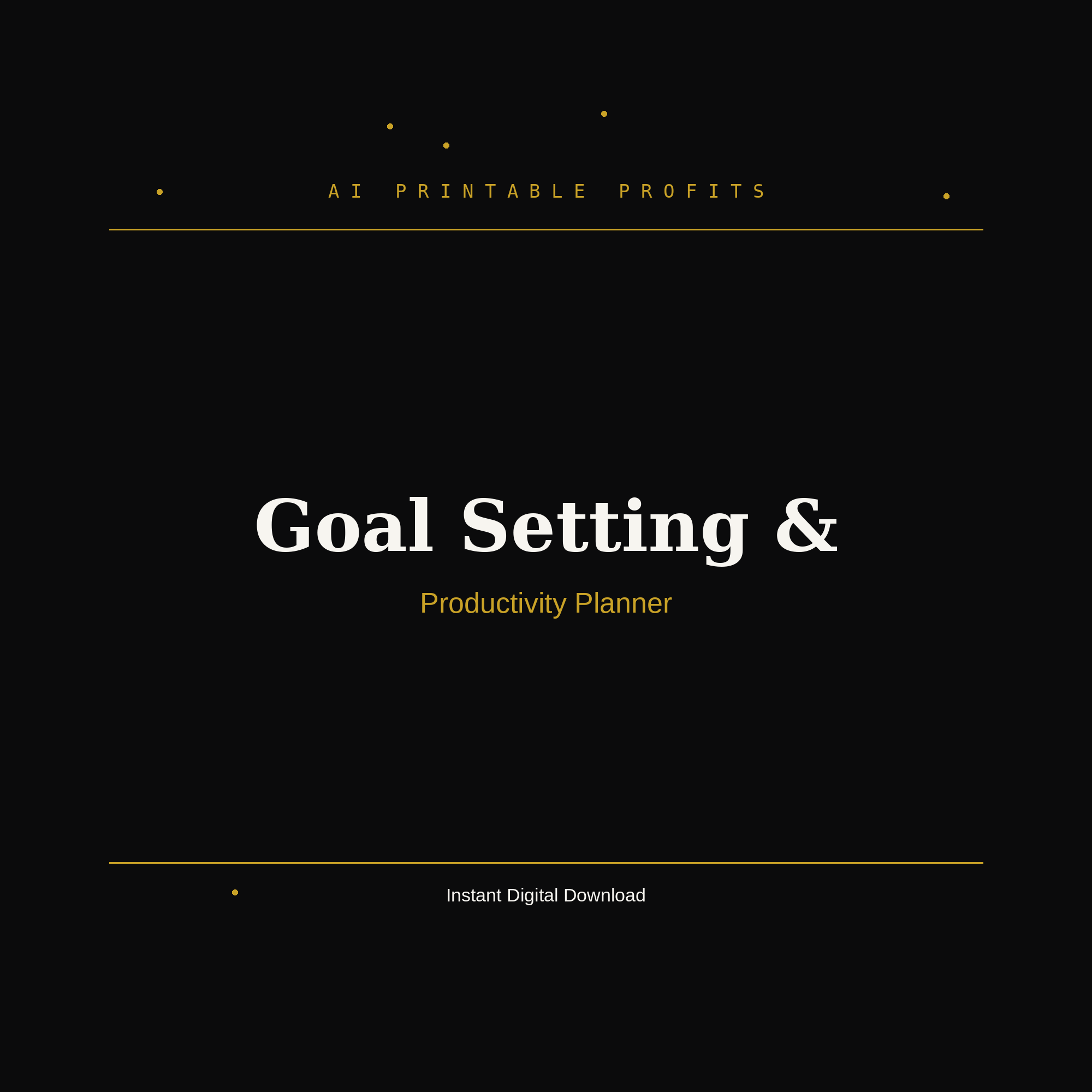 Goal Setting & Productivity Planner
