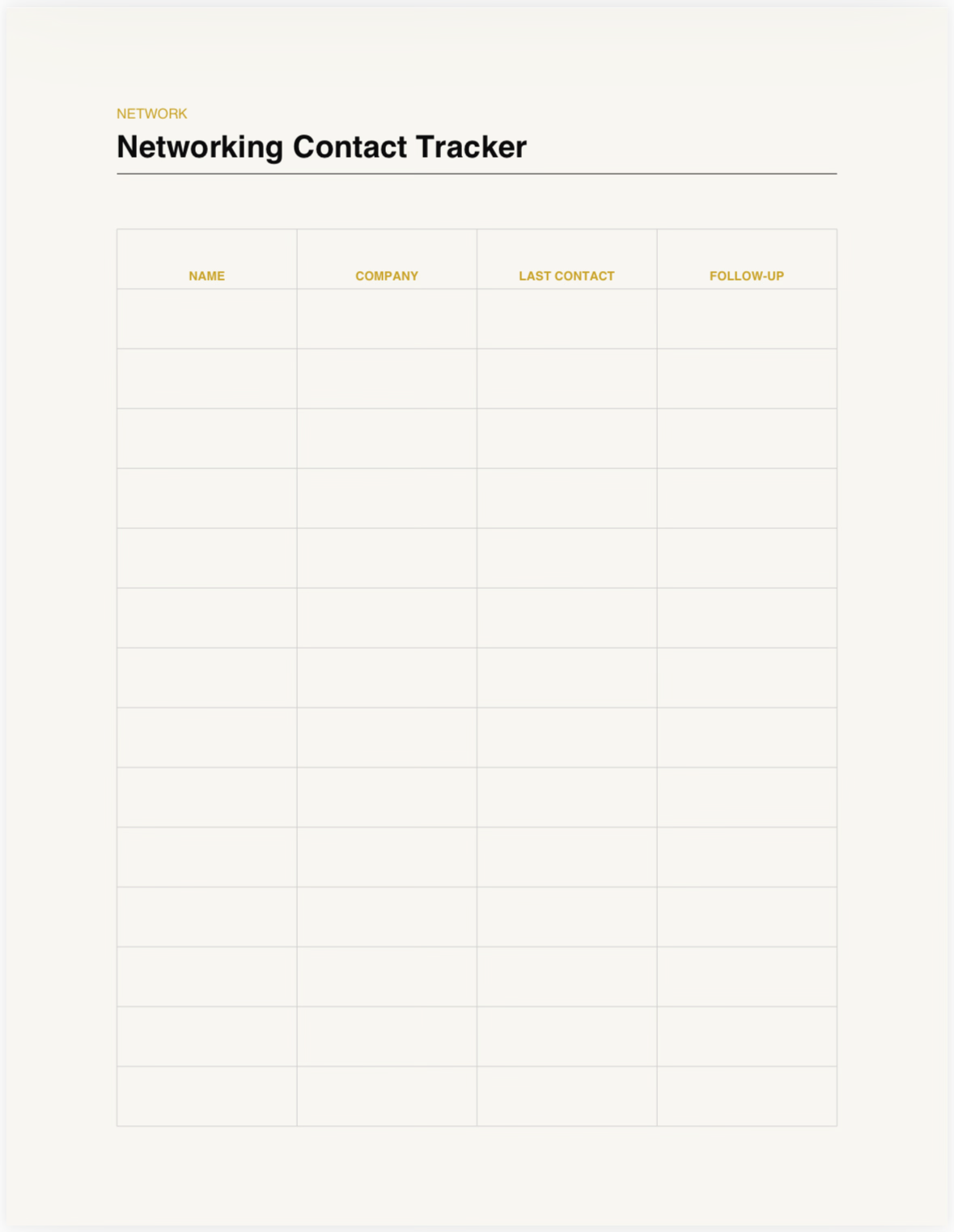 Career & Job Search Planner