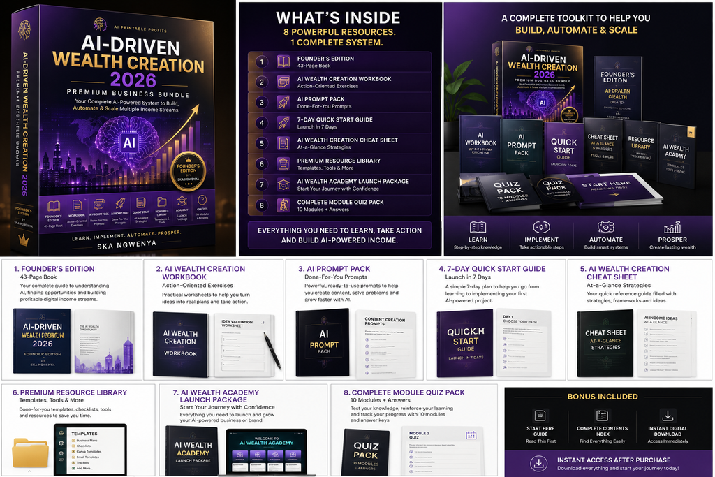 AI-Driven Wealth Creation 2026 — Premium Business Bundle