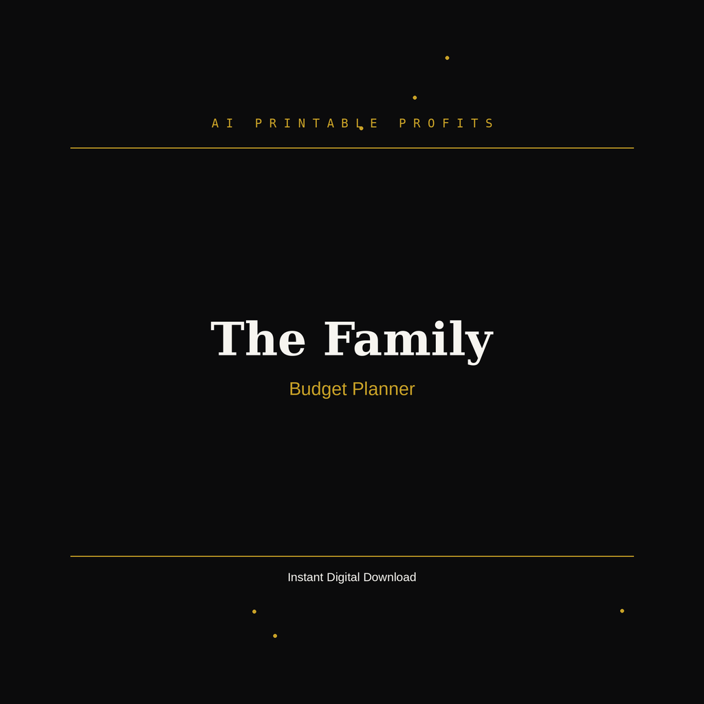 The Family Budget Planner