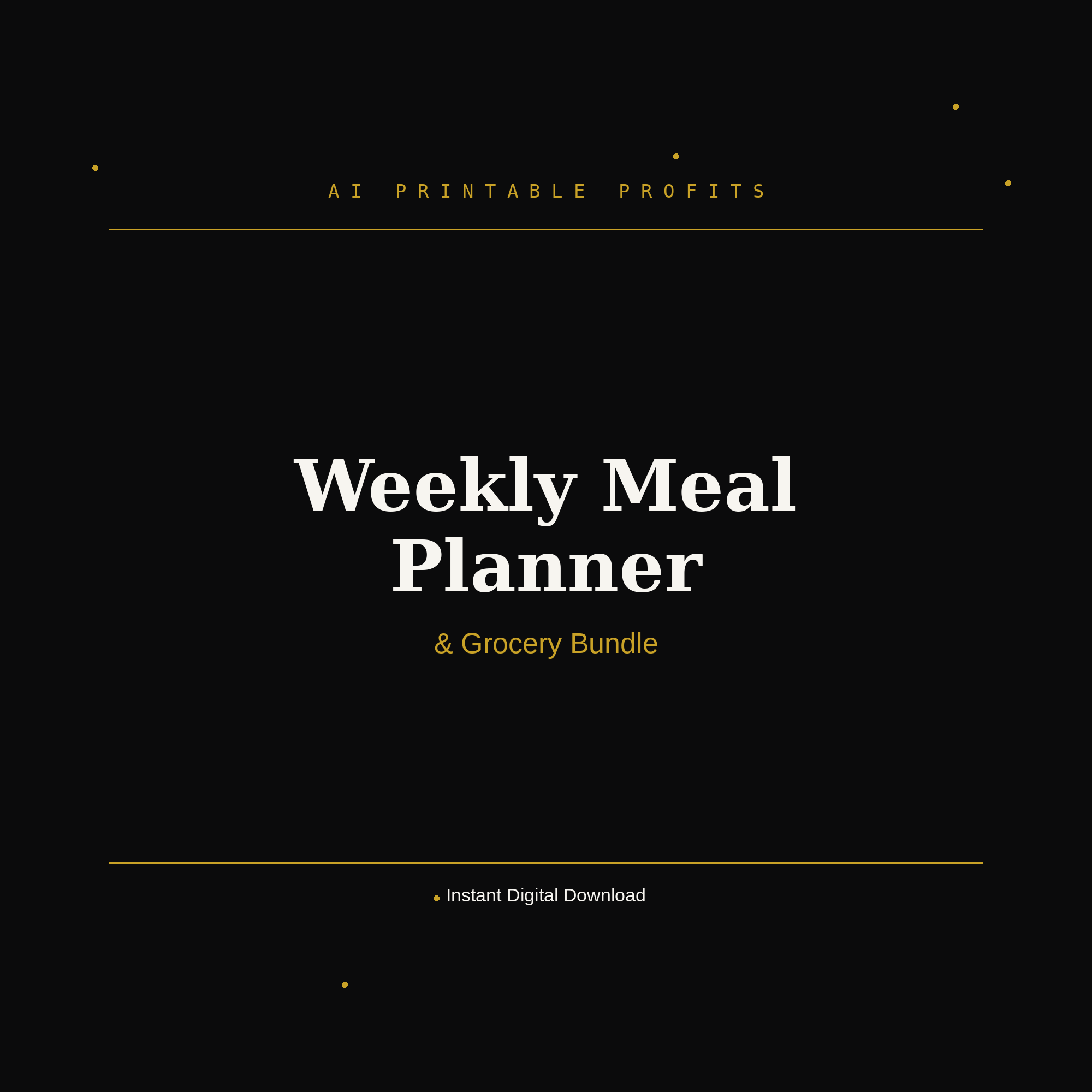 Weekly Meal Planner & Grocery Bundle
