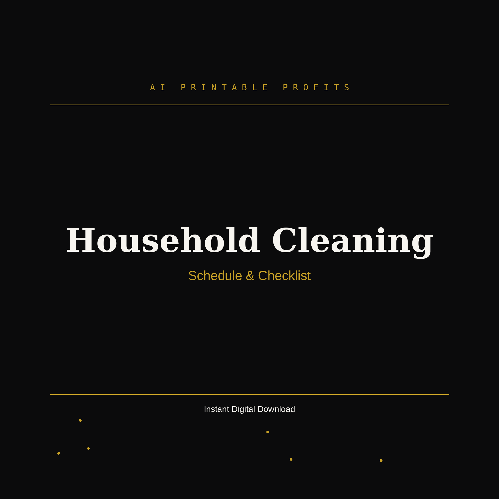 Household Cleaning Schedule & Checklist