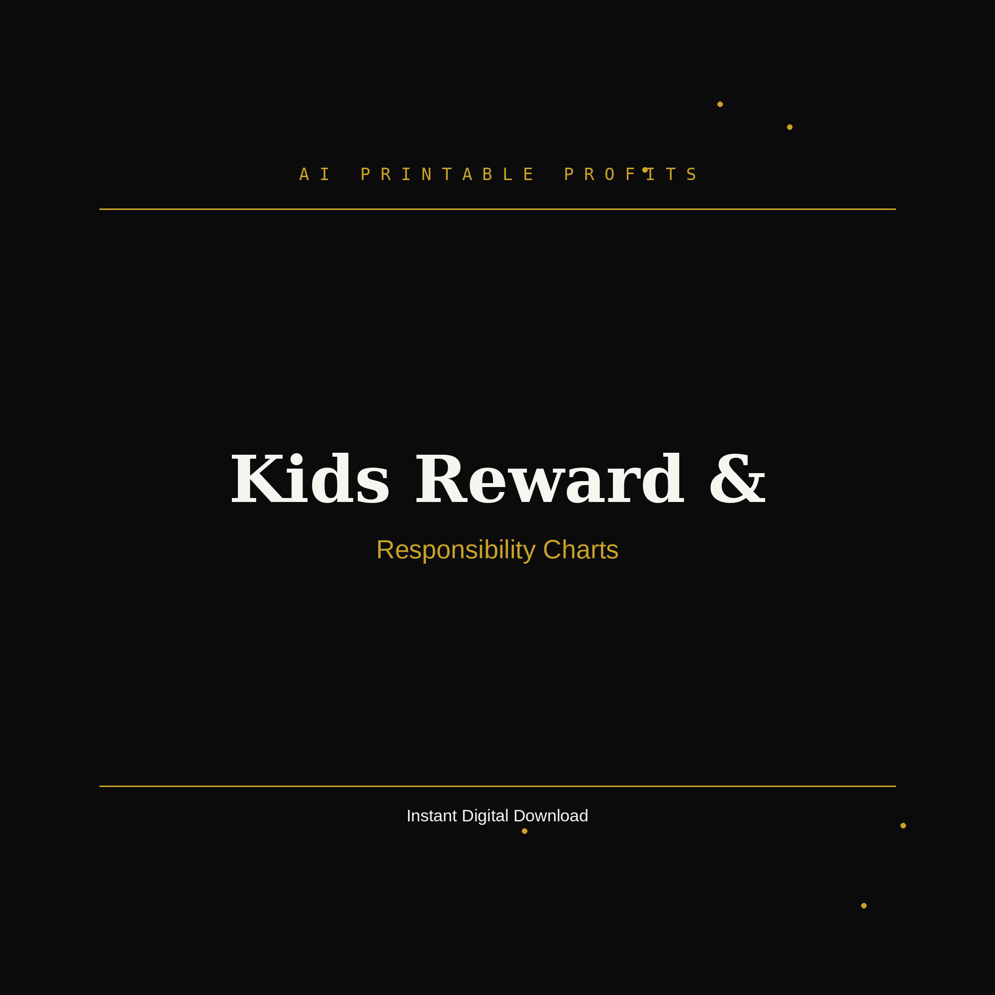 Kids Reward & Responsibility Chart System