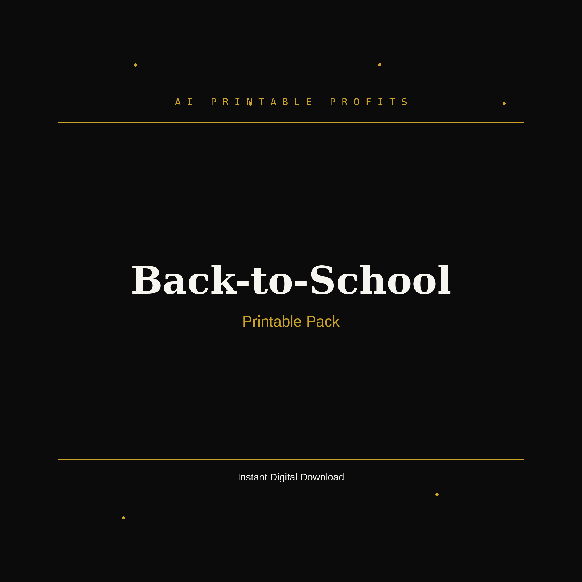 Back-to-School Printable Pack
