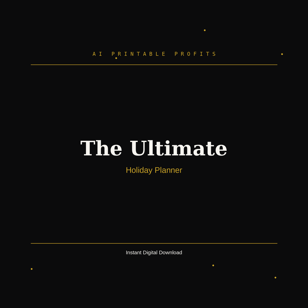 The Ultimate Holiday Planner