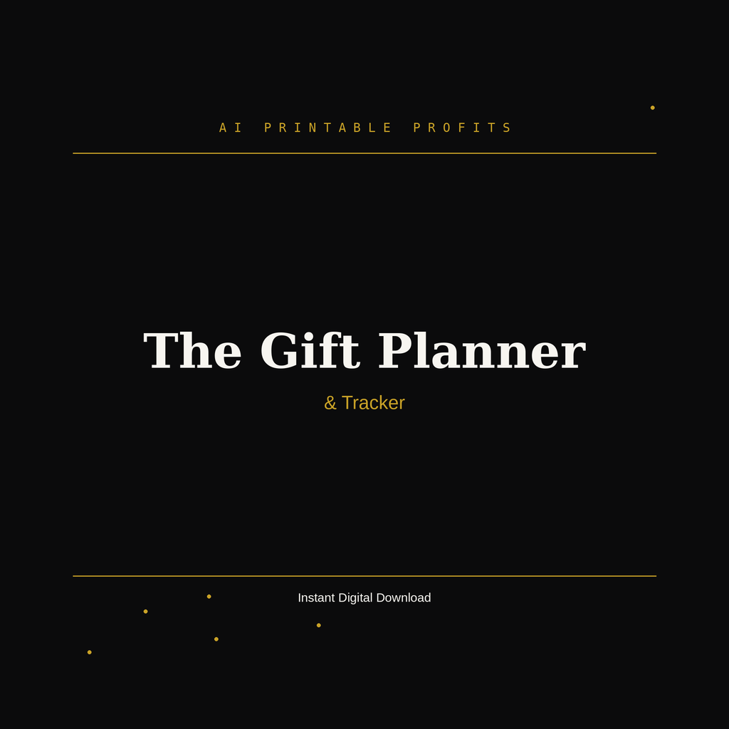 The Gift Planner & Tracker (Year-Round)