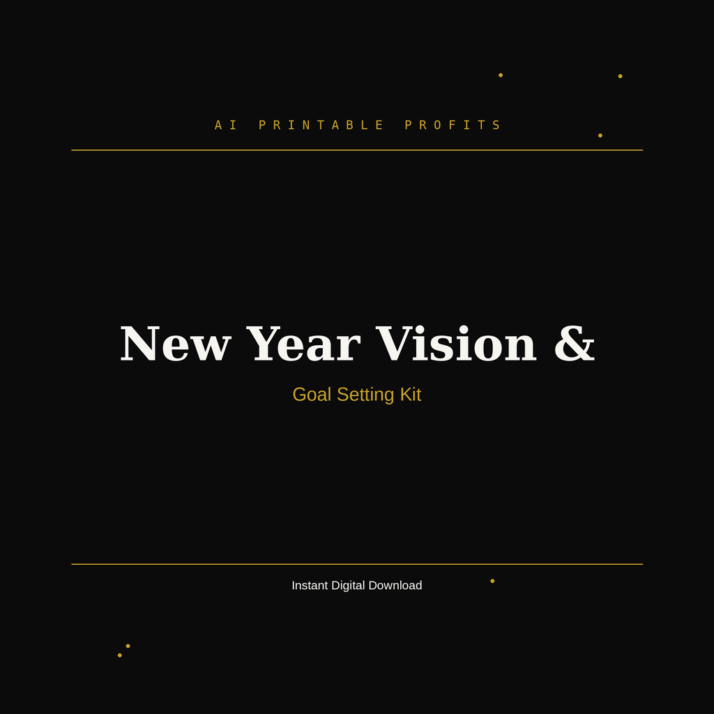 New Year Vision & Goal Setting Kit