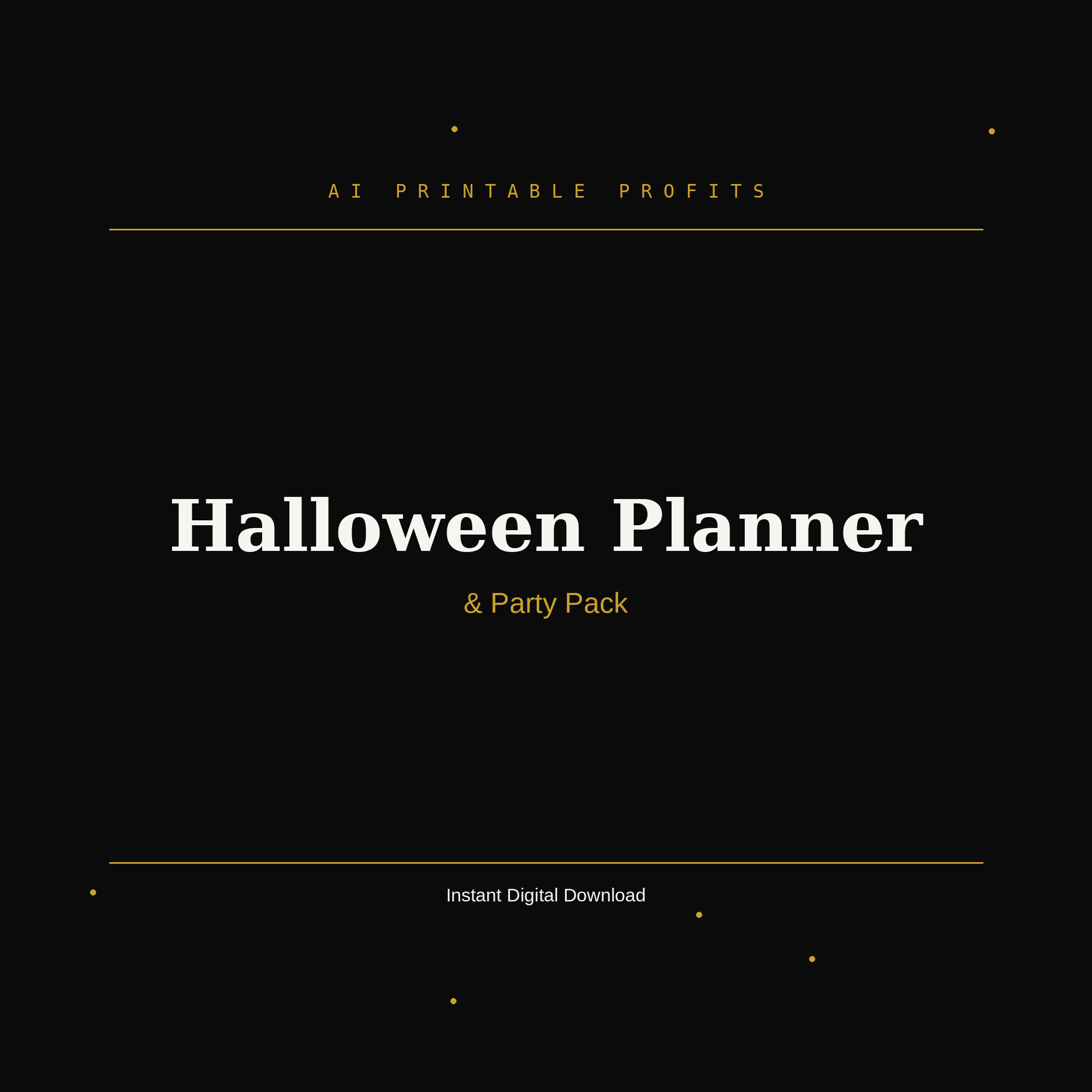 Halloween Planner & Party Pack