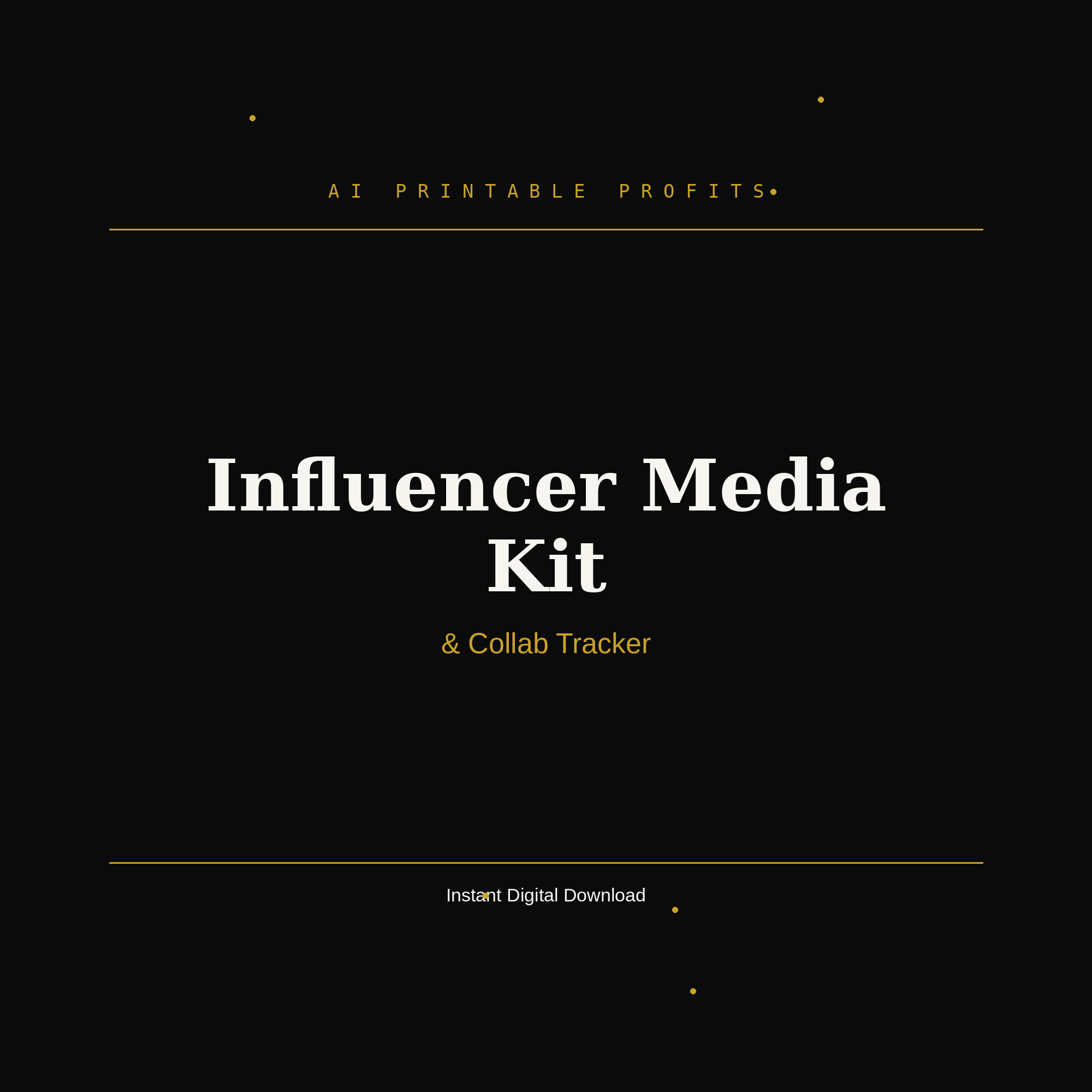 Influencer Media Kit & Brand Collaboration Tracker