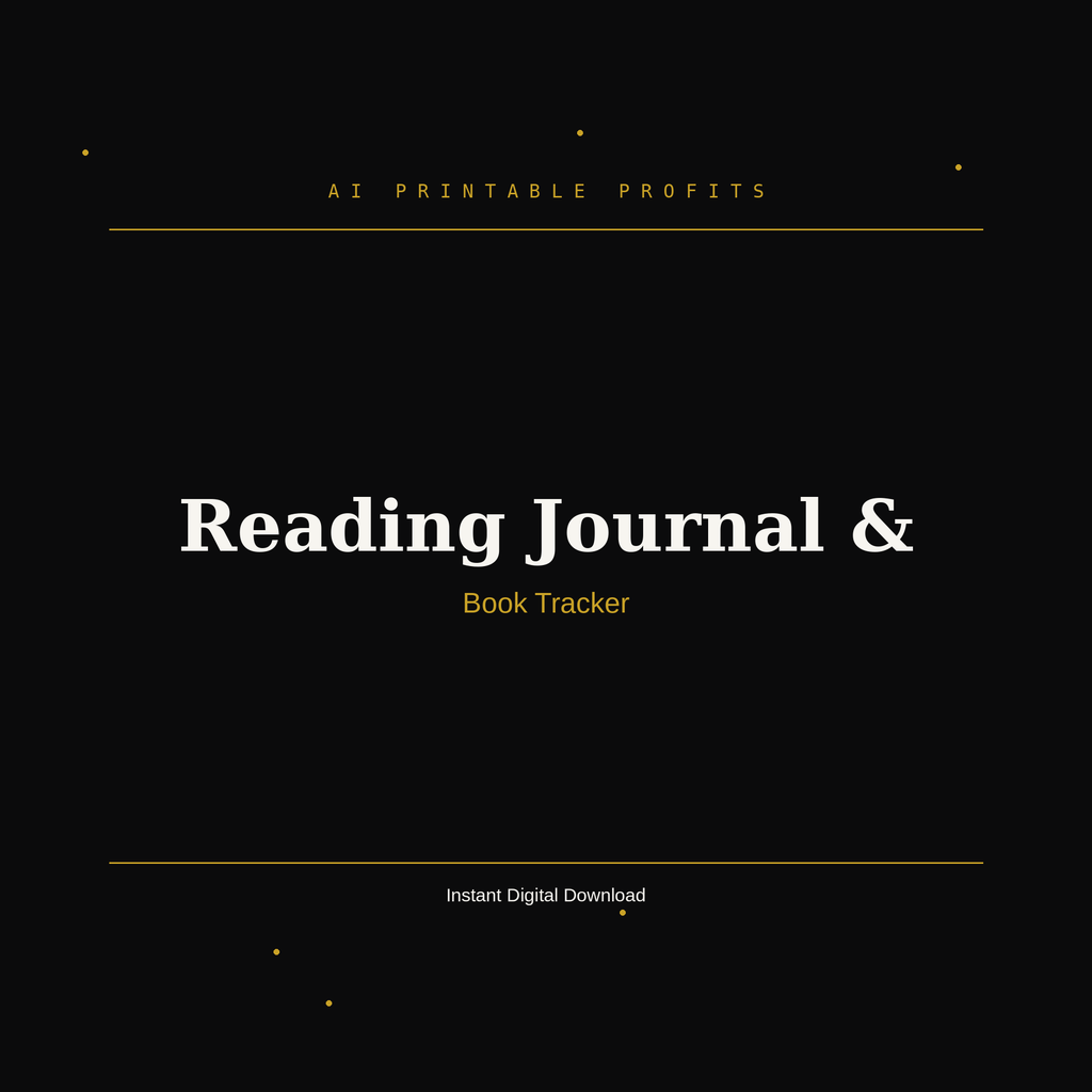 Reading Journal & Book Tracker