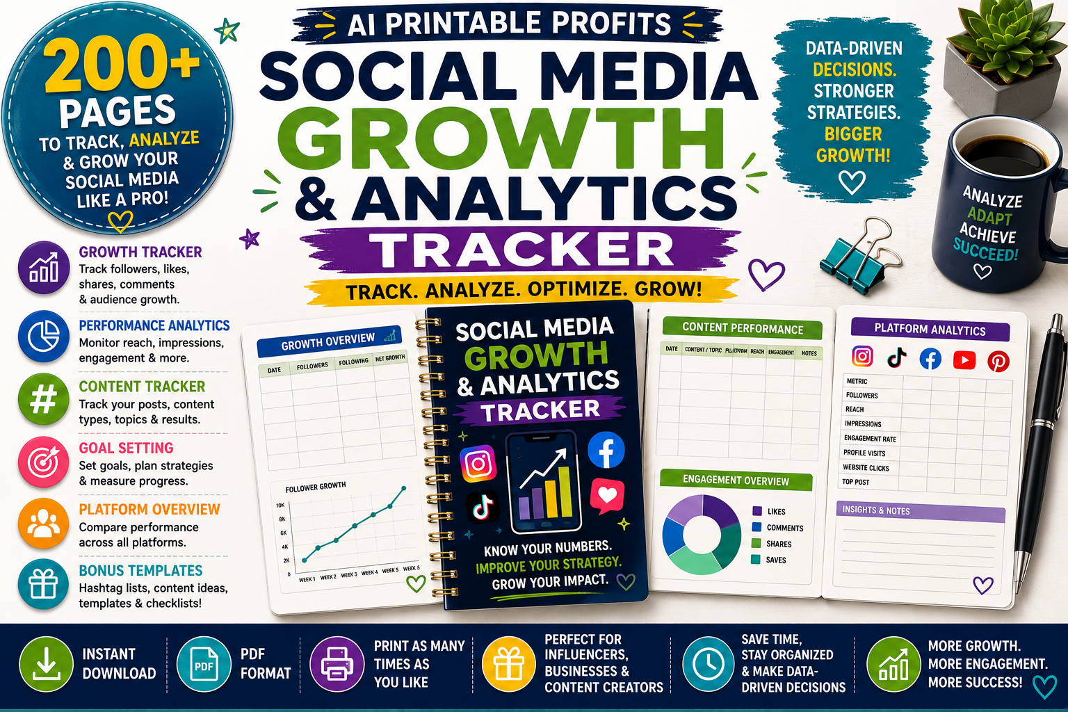 Social Media Growth & Analytics Tracker