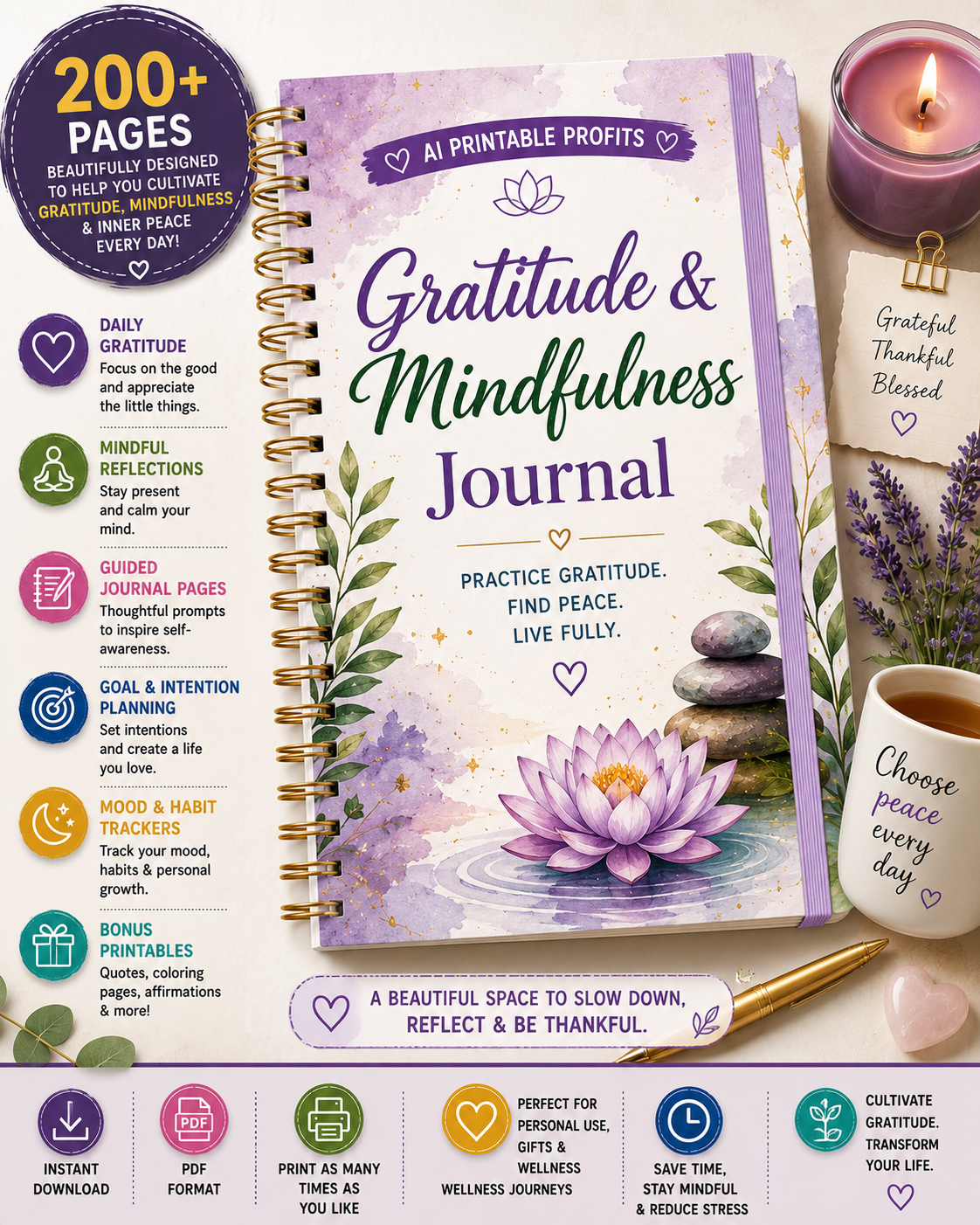Gratitude & Mindfulness Journal