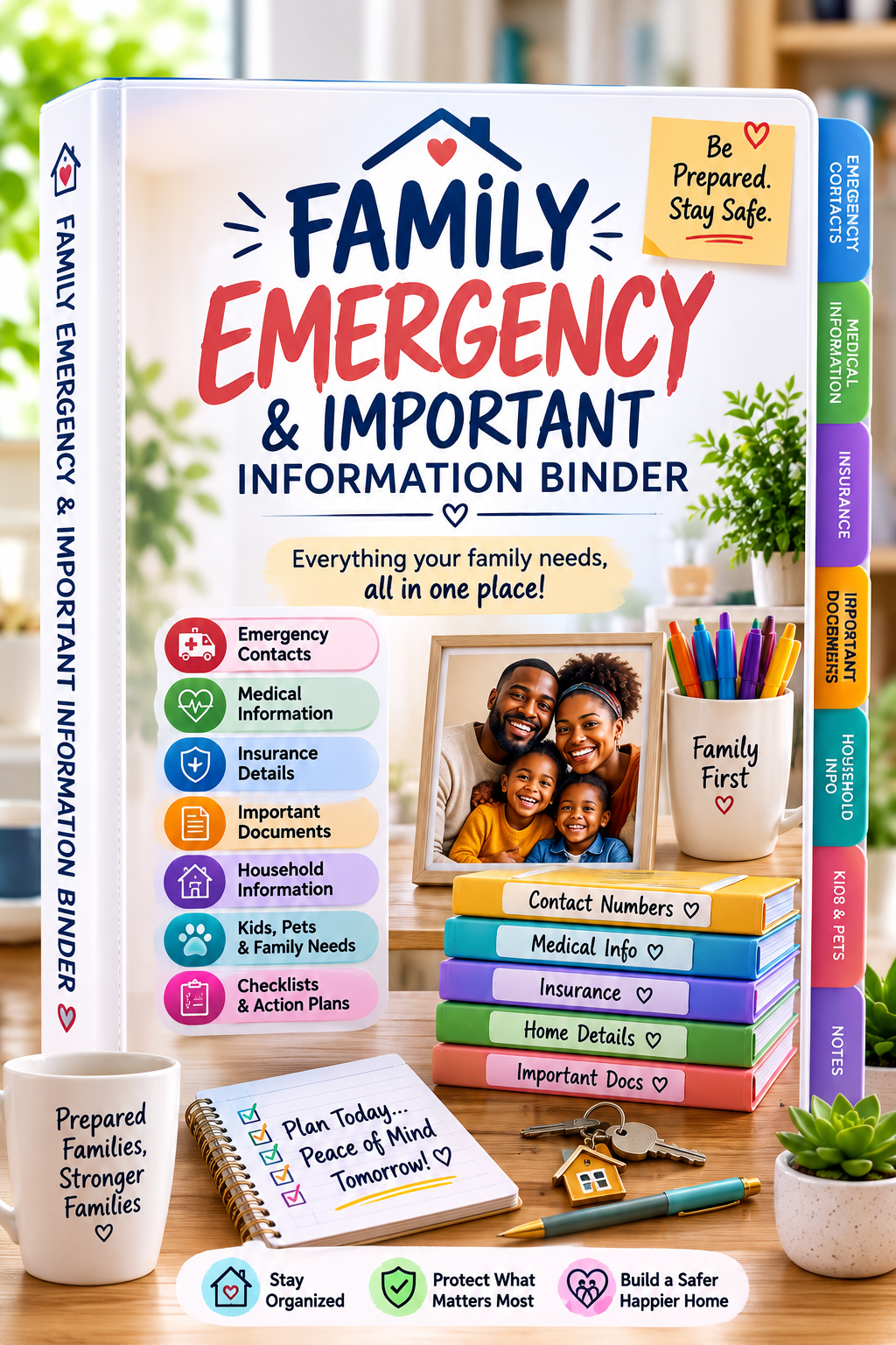 Family Emergency & Important Information Binder