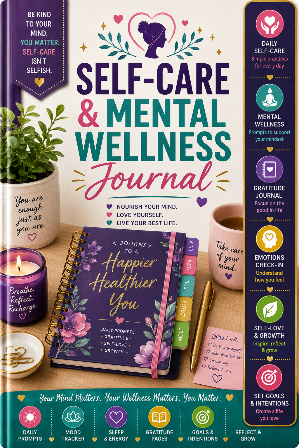 Self-Care & Mental Wellness Journal