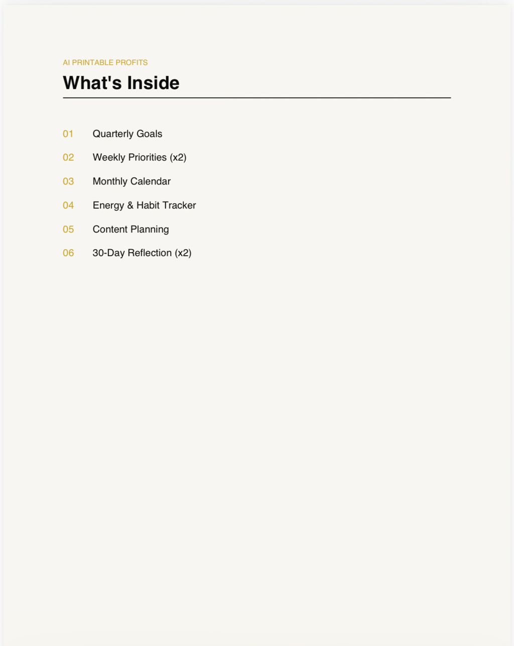 The Focused Founder — 90-Day Digital Planner