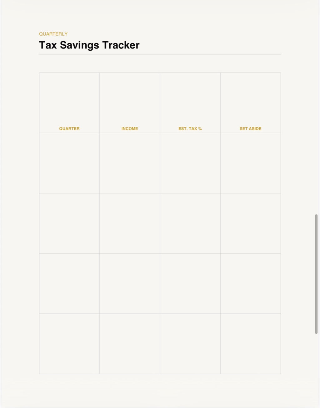 Small Business Finance Planner