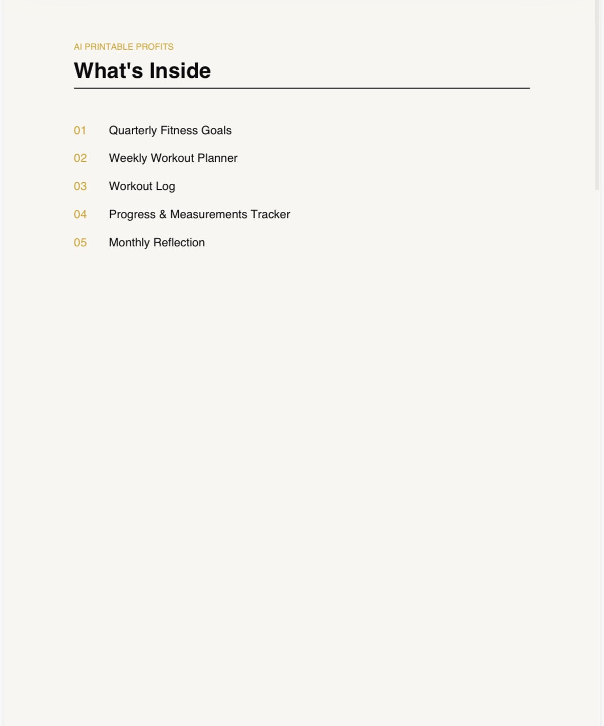 The 90-Day Fitness Planner