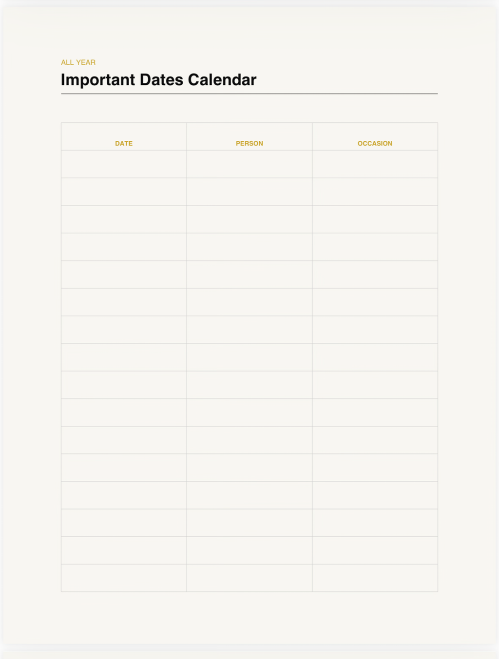 The Gift Planner & Tracker (Year-Round)
