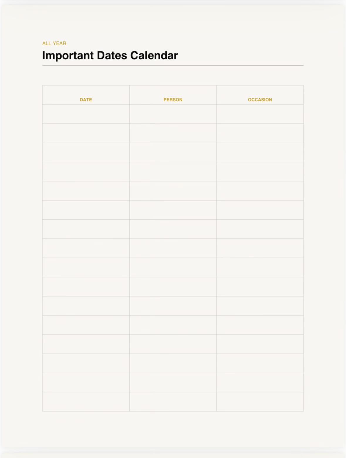 The Gift Planner & Tracker (Year-Round)