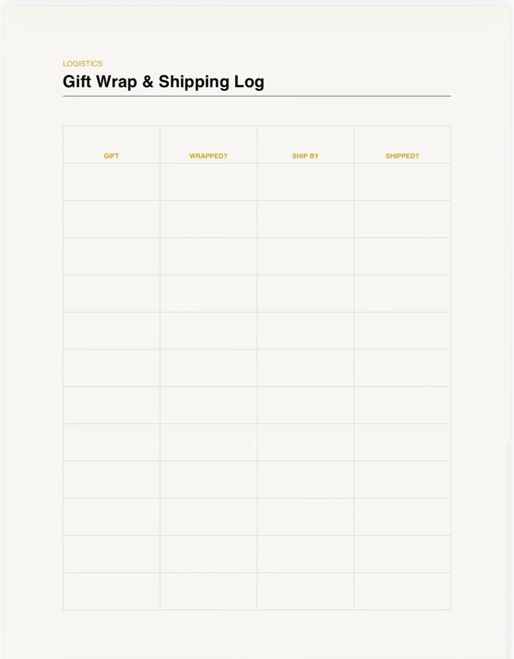 The Gift Planner & Tracker (Year-Round)