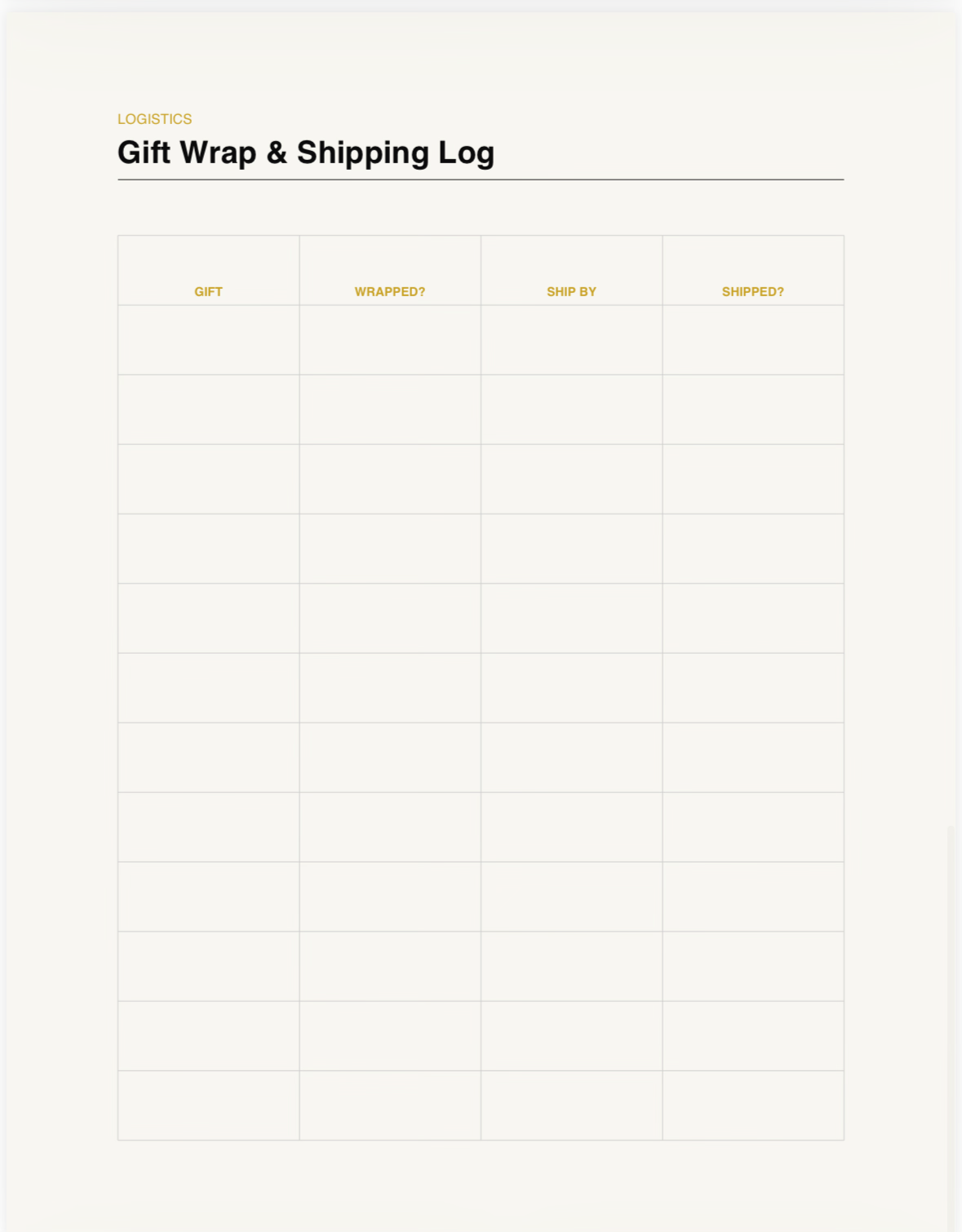 The Gift Planner & Tracker (Year-Round)