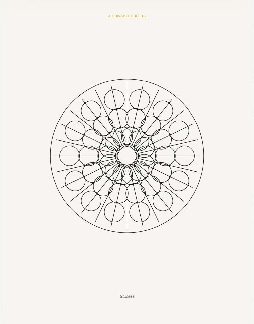 Calm Mind — Adult Coloring Collection