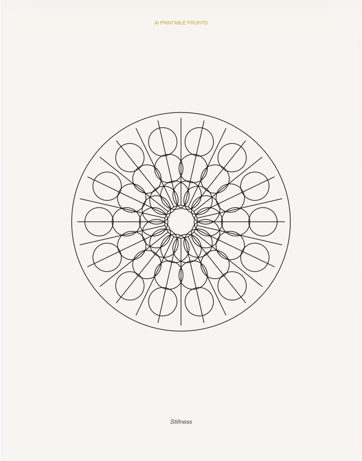 Calm Mind — Adult Coloring Collection