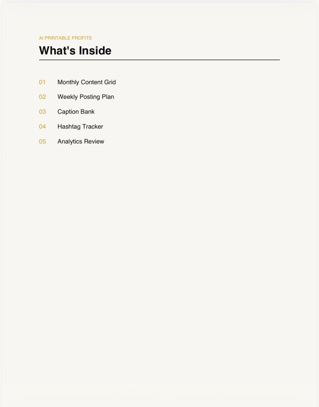 Content Calendar & Social Planner Template