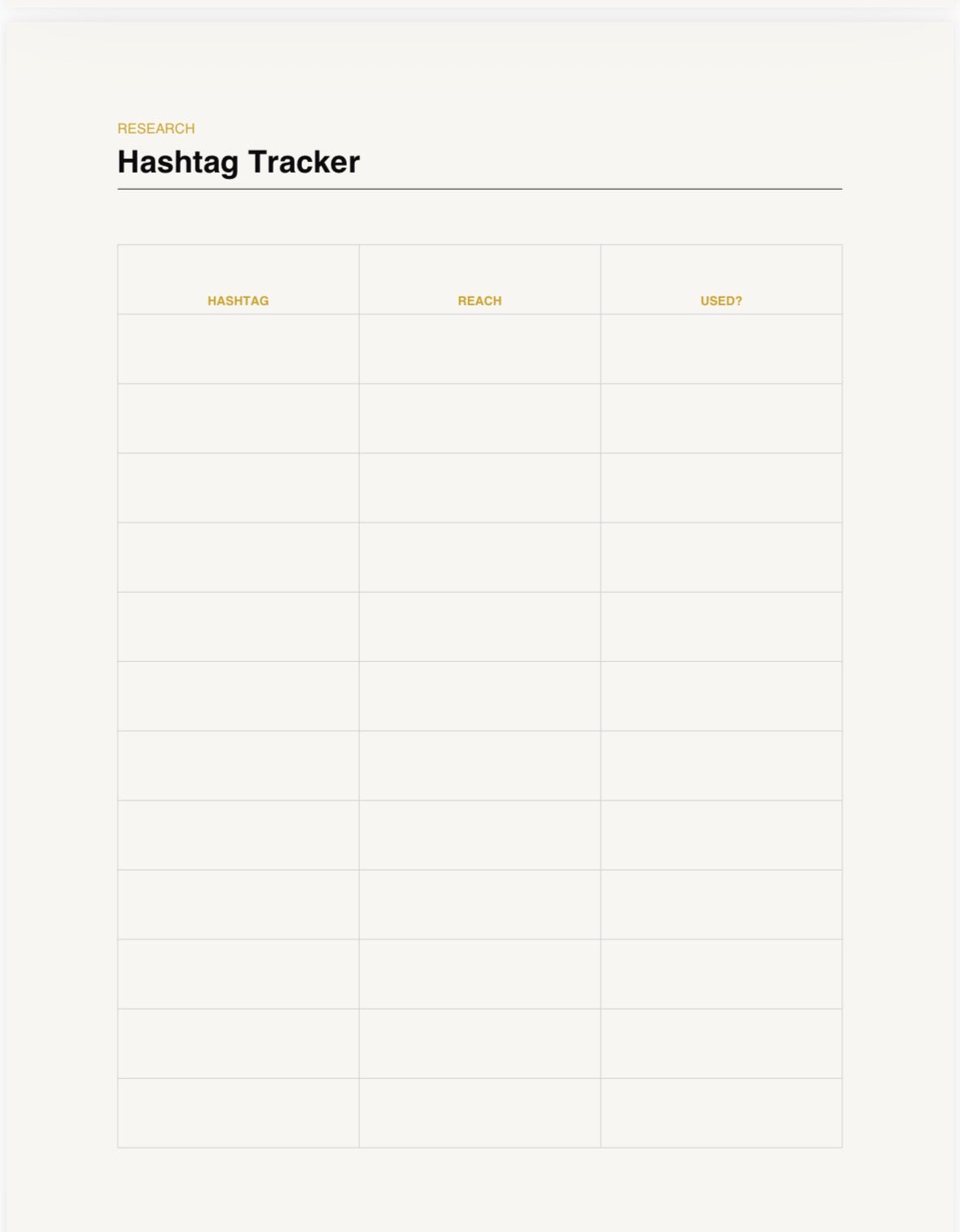 Content Calendar & Social Planner Template
