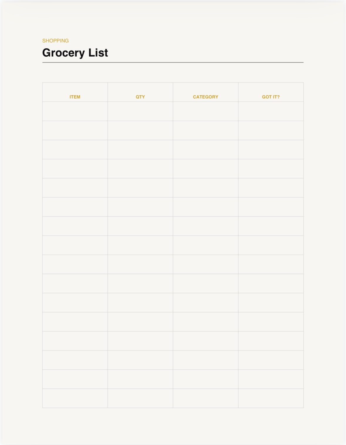 The Meal Planning Journal