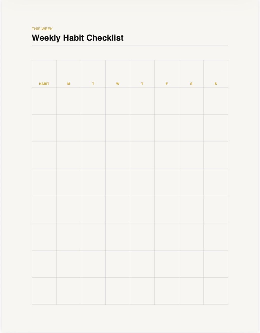 Daily Habit Tracker Bundle