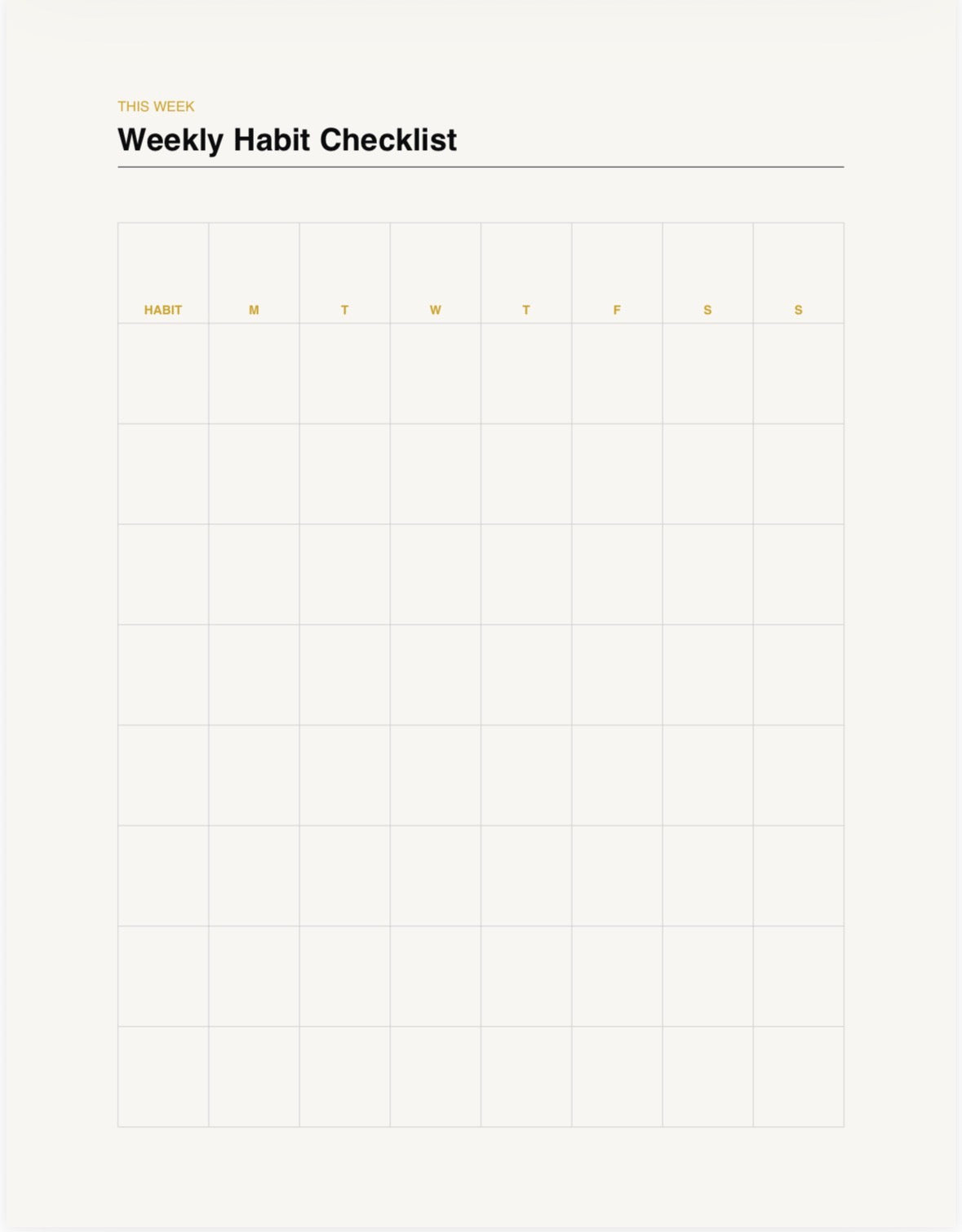 Daily Habit Tracker Bundle