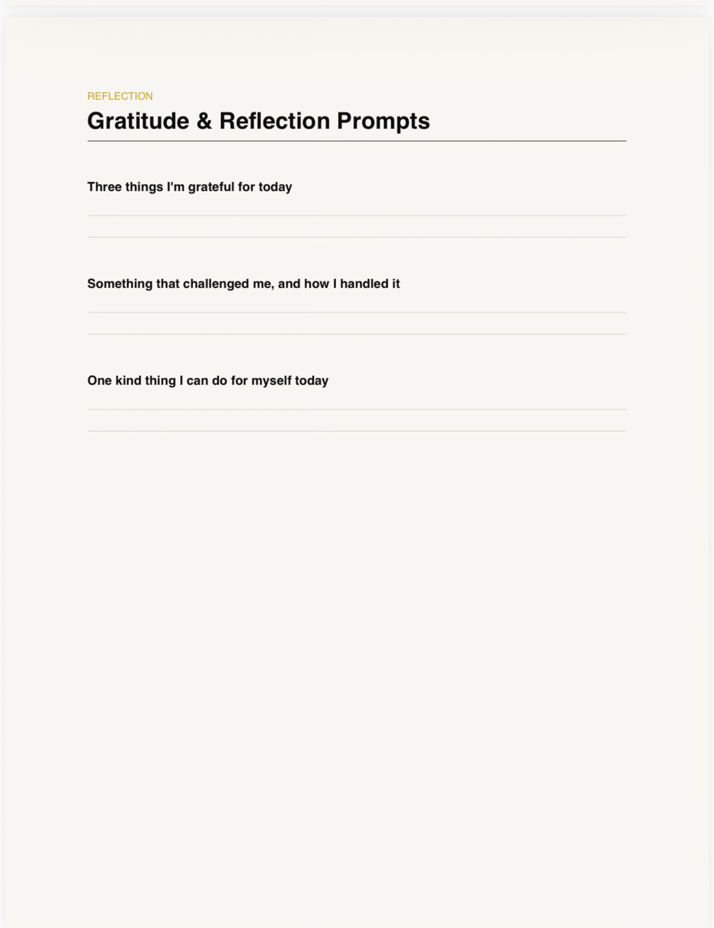 Self-Care & Mental Wellness Journal