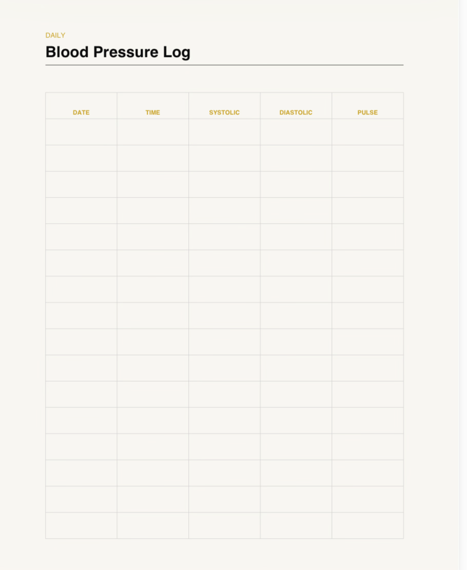Blood Pressure & Medication Tracker