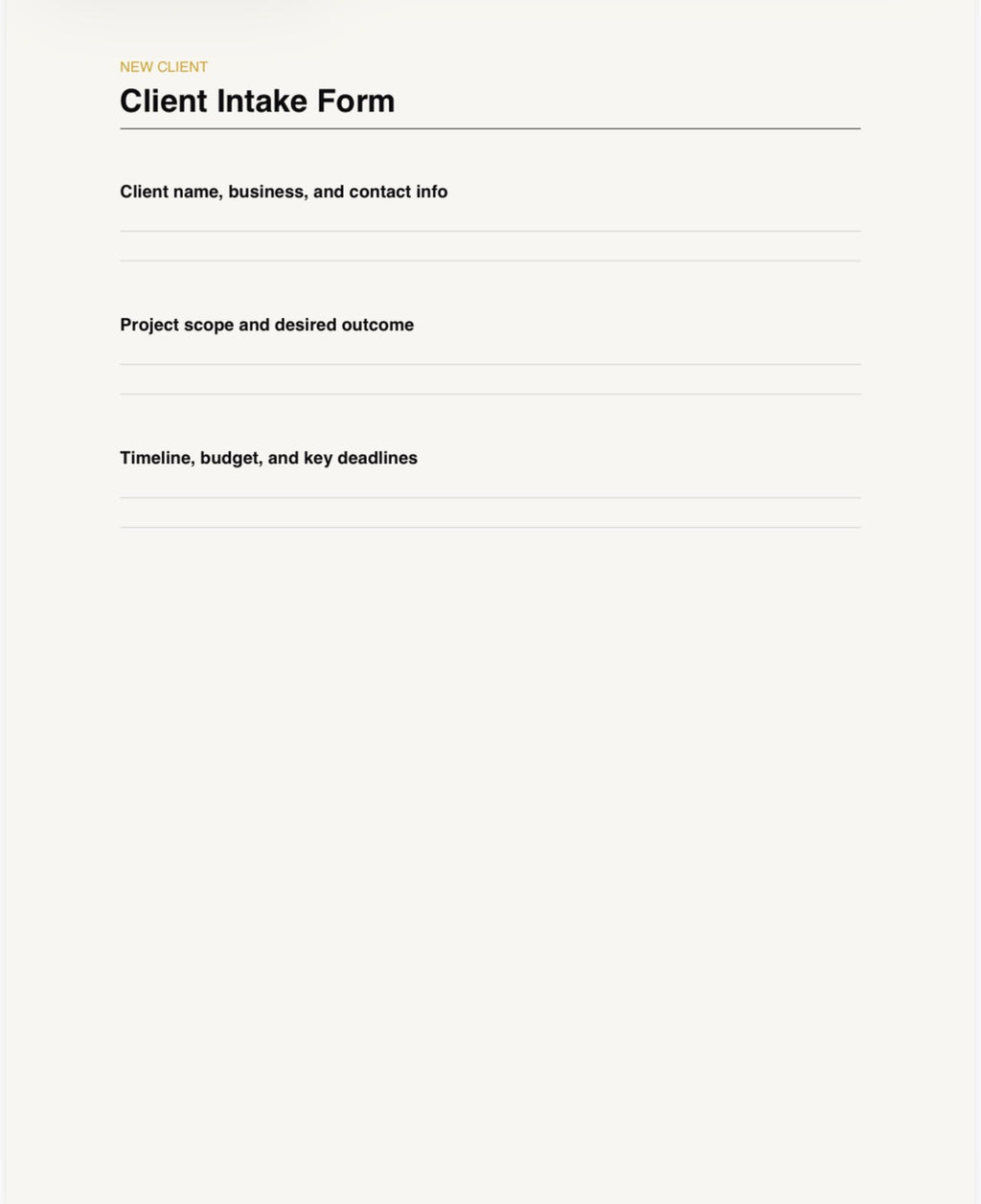 Freelance Client Management Toolkit
