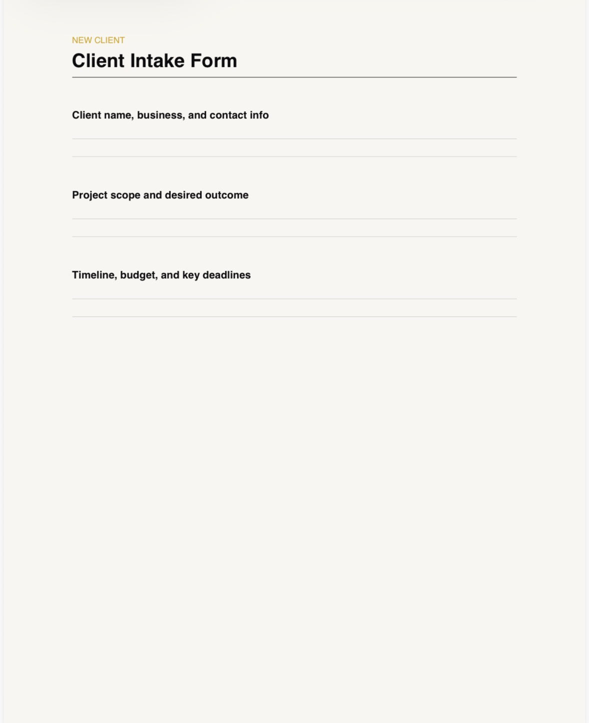 Freelance Client Management Toolkit