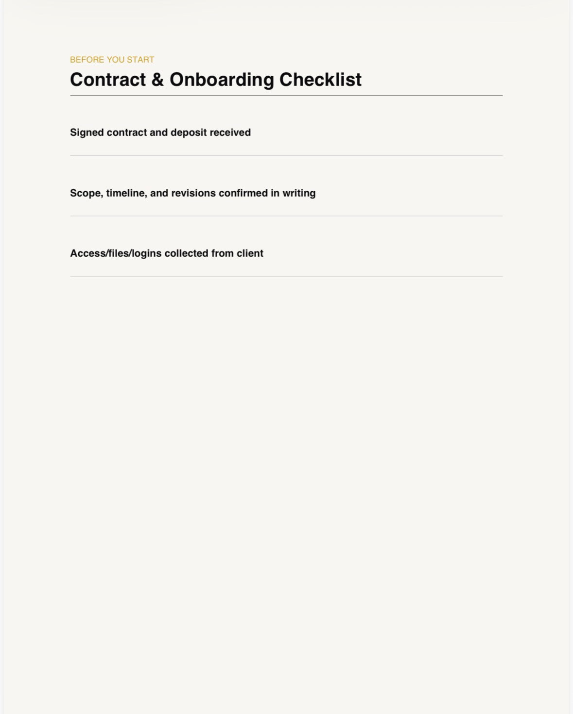Freelance Client Management Toolkit