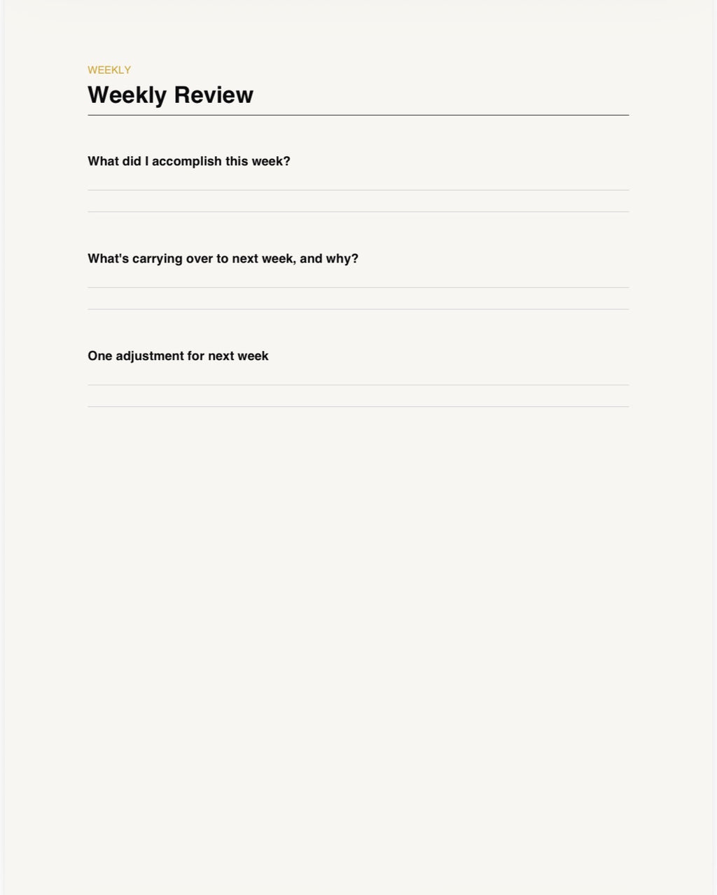 Goal Setting & Productivity Planner