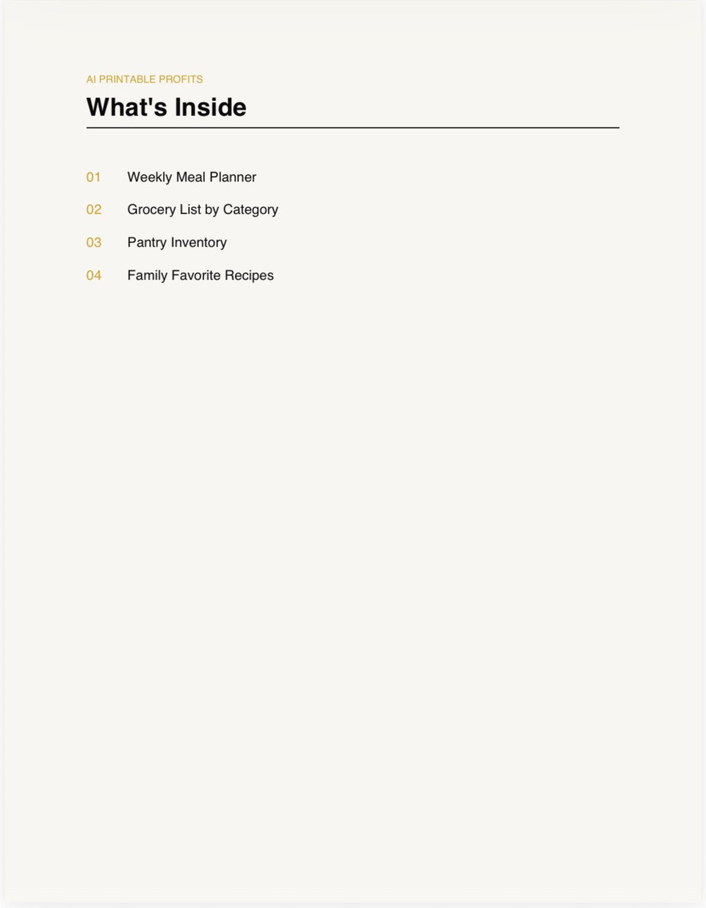 Weekly Meal Planner & Grocery Bundle