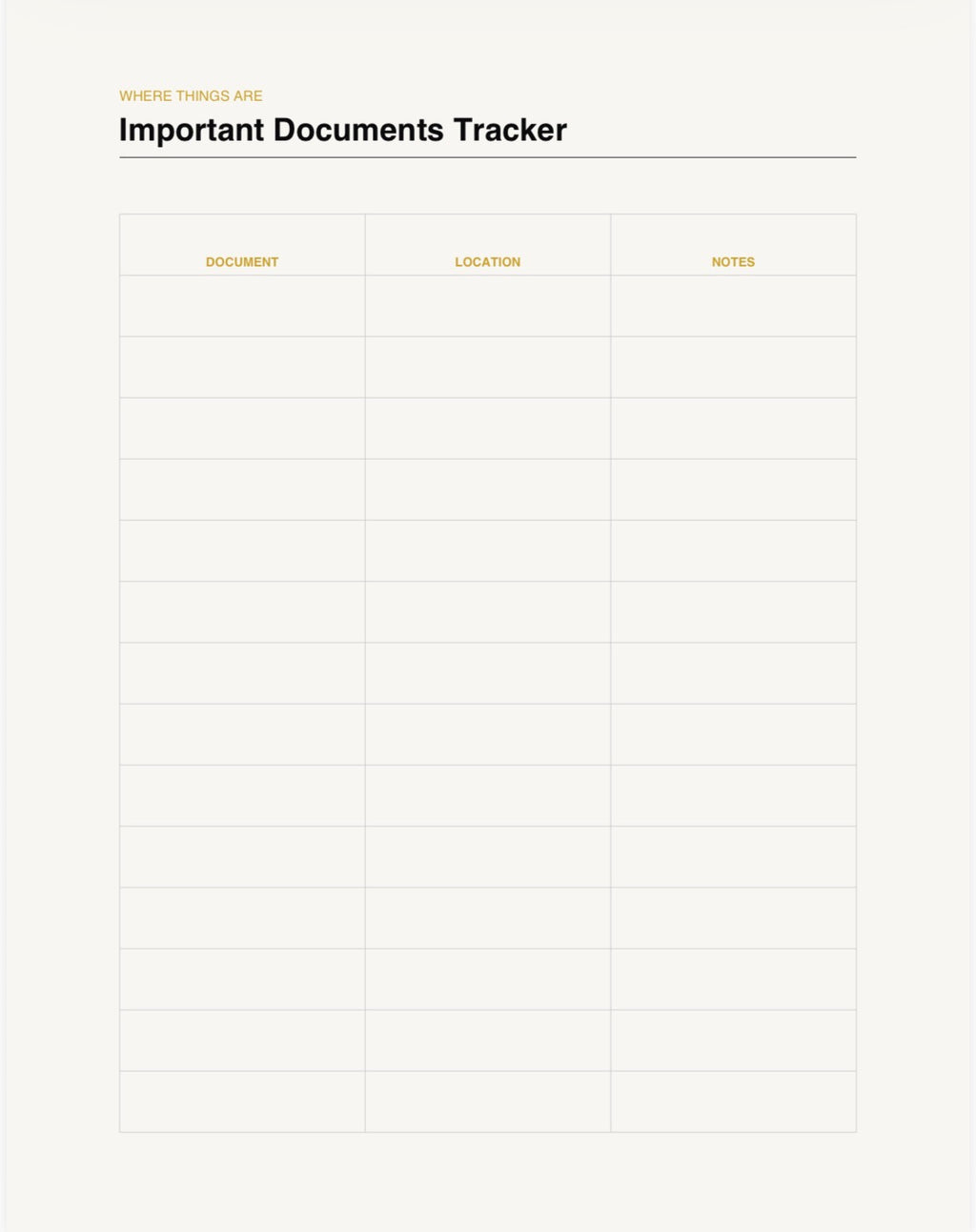Family Emergency & Important Information Binder